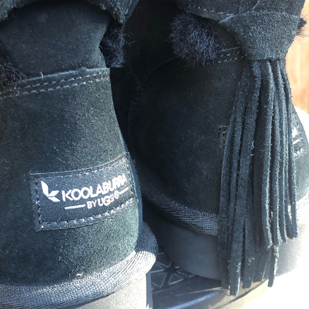 Koolaburra by UGG Jaelyn Mini Winter Casual Black Women’s Boots Size 9 Like New - Picture 9 of 12